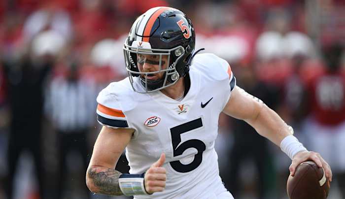 Brennan Armstrong Virginia Cavaliers football